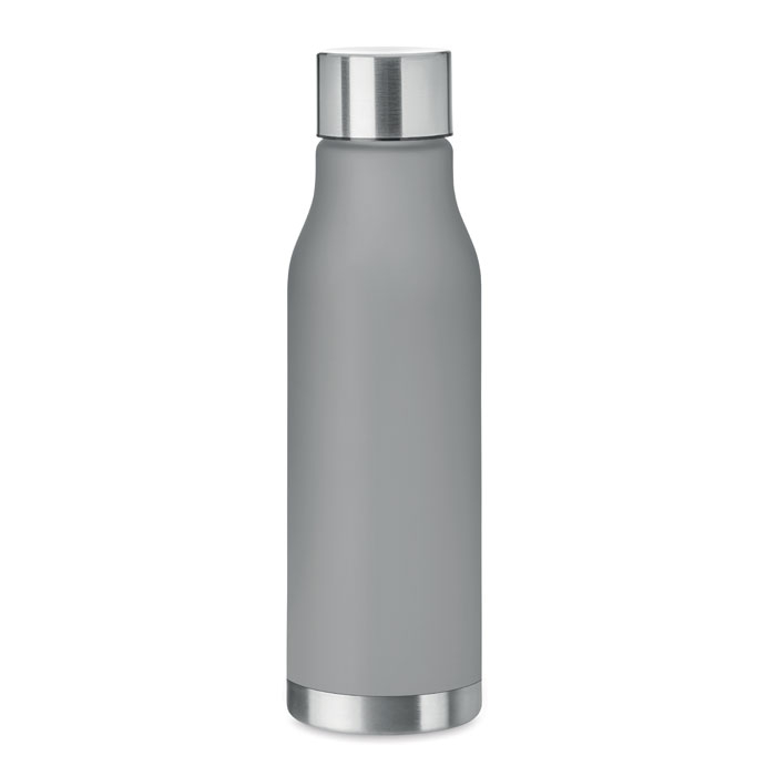 Bouteille personnalisée PET recyclé 600 ml GLACIER gris transparent